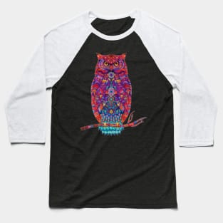 Colorful animal owl Baseball T-Shirt
